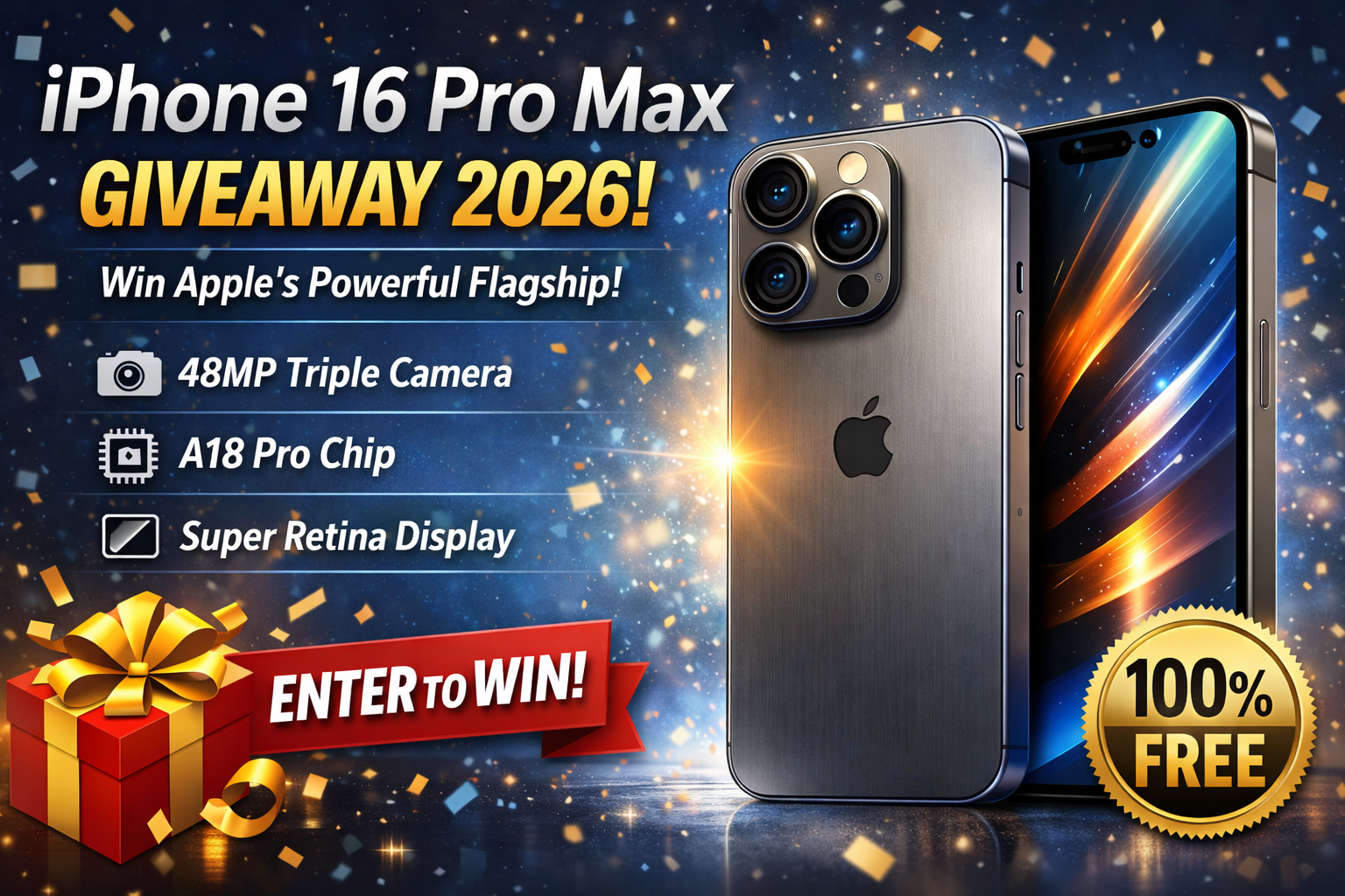 iPhone 16 Pro Max Giveaway 2026